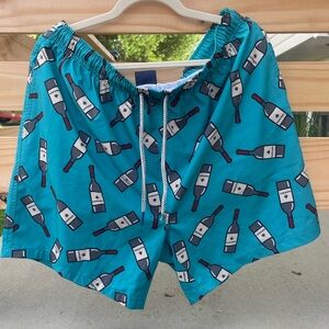 Wine bottle swim trunks